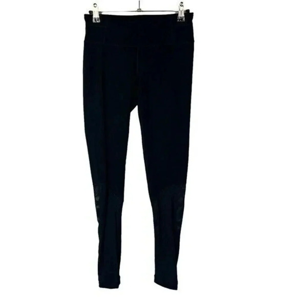 Prana Black Momento Aire Mesh Full Length Athletic Leggings S - Picture 4 of 6